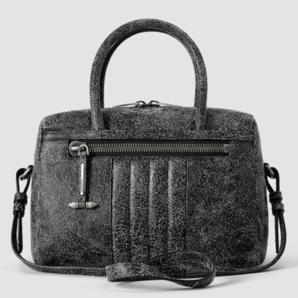 AllSaints Bag Leather Rally Bowling Crackle